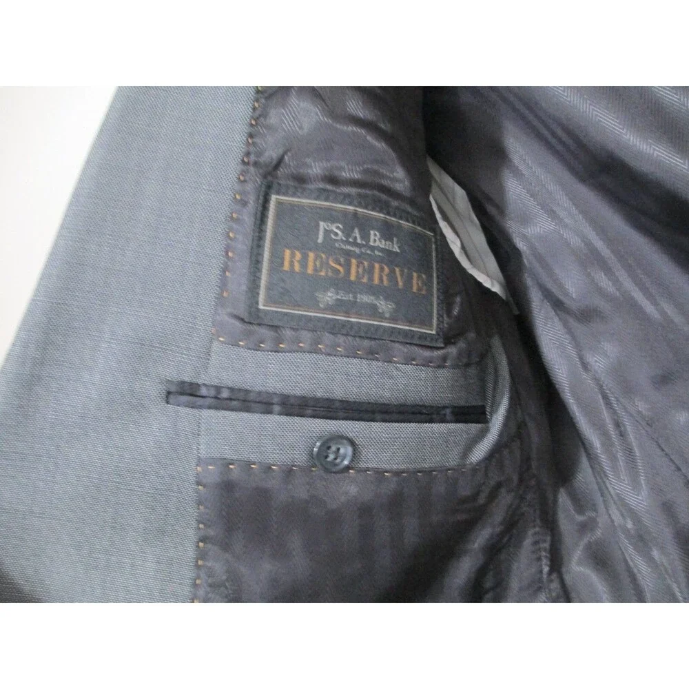 NWT Joseph A Bank Sport Coat 42L Gray 100% Wool
